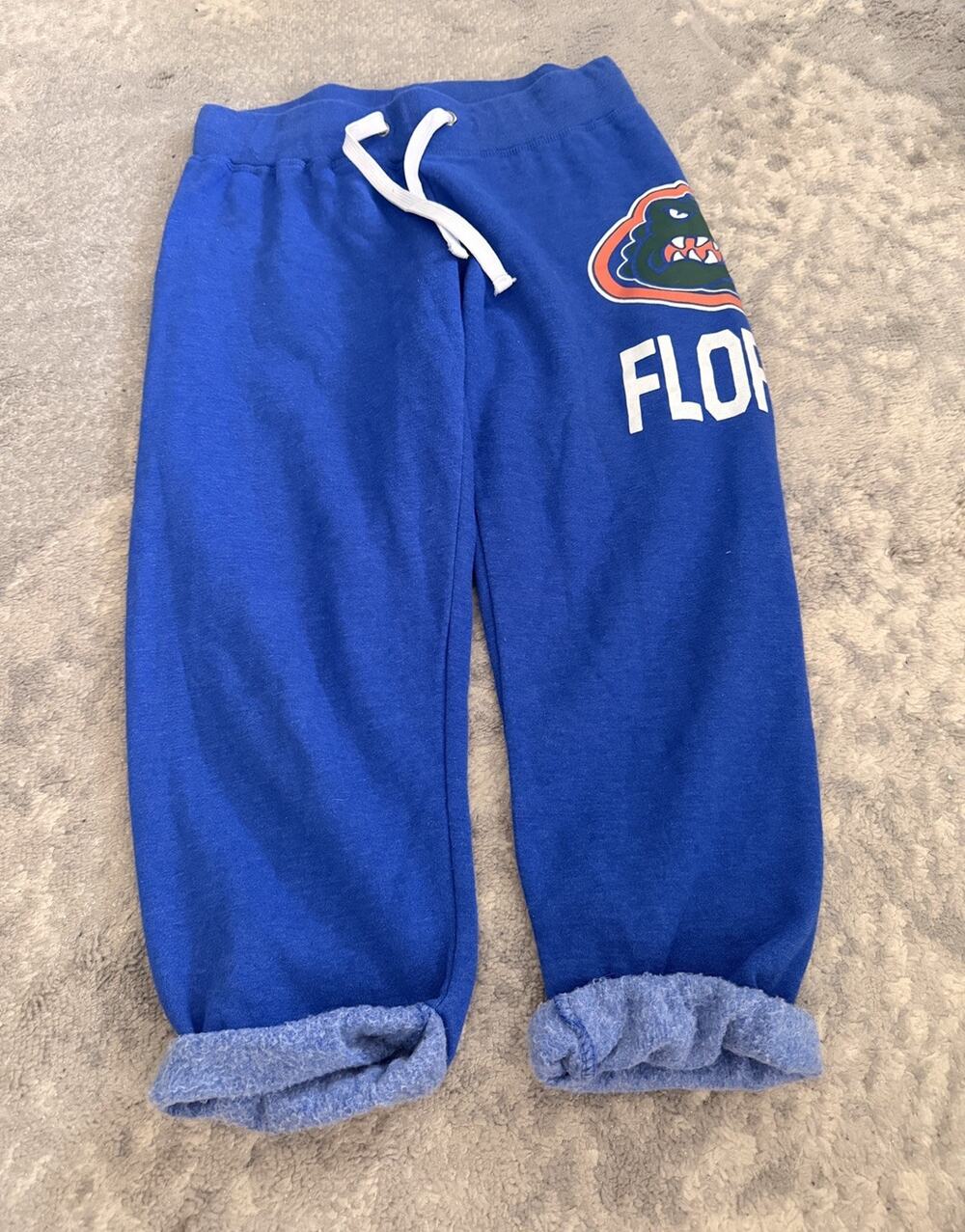 Vintage Y2K Florida Gators Capri Sweat Pants Womens M Blue University 2000s